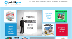 Desktop Screenshot of printitplus.com